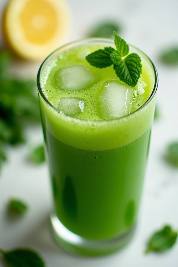 kale lemon skin brightening juice
