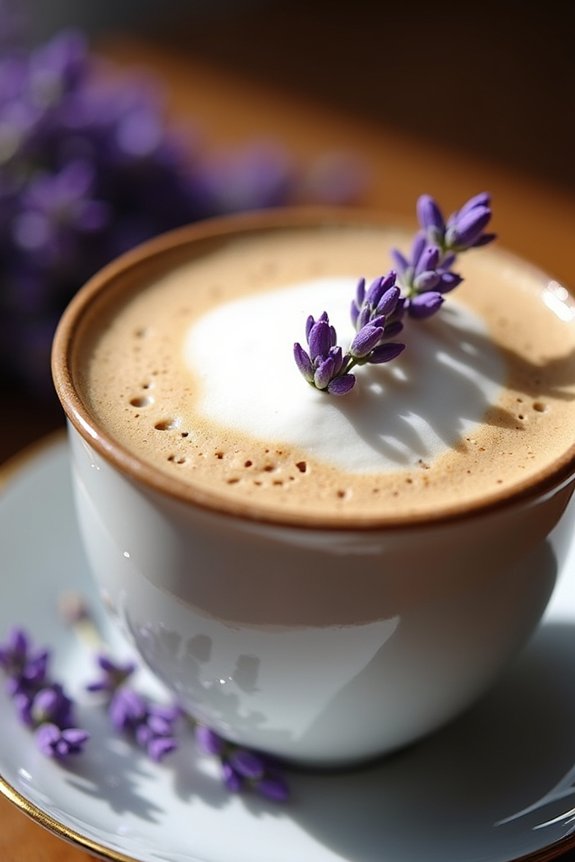 lavender infused creamy coffee delight