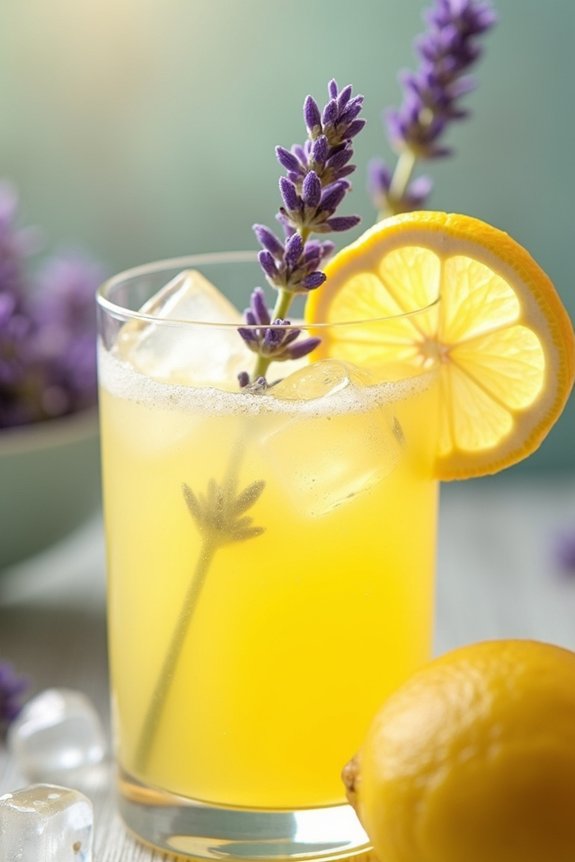 lavender infused refreshing lemonade