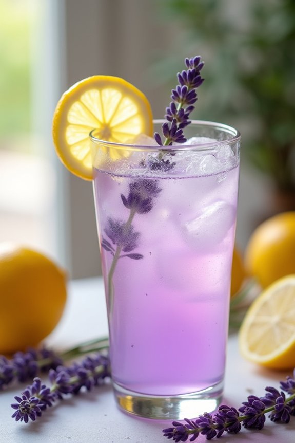 lavender infused sugar free lemonade