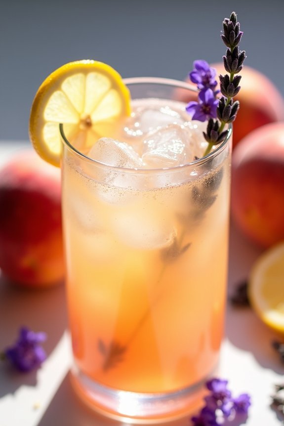 lavender peach lemonade recipe