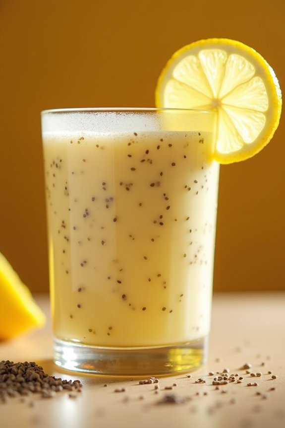 lemon ginger chia shake recipe