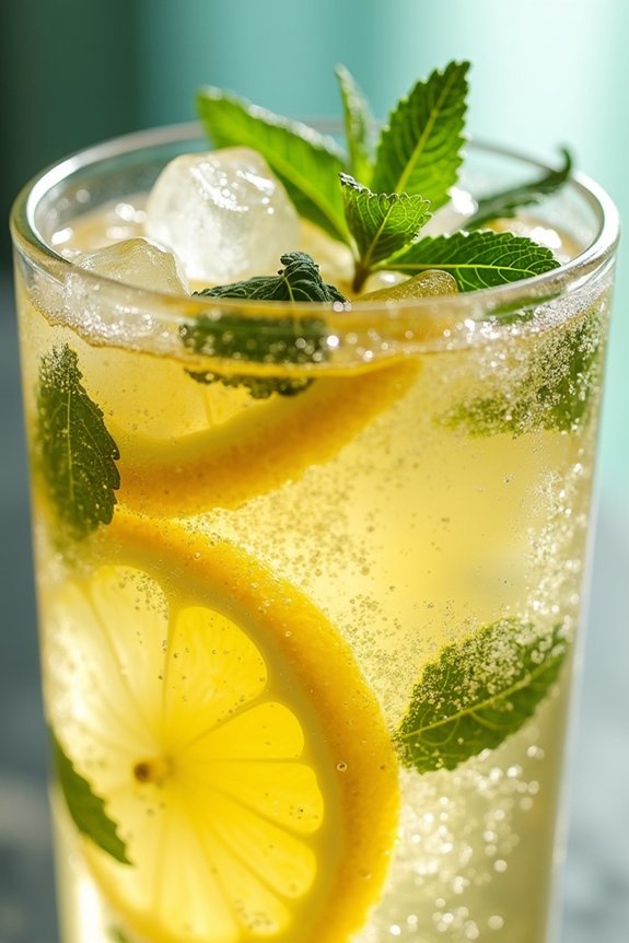 lemon mint sparkling beverage recipe