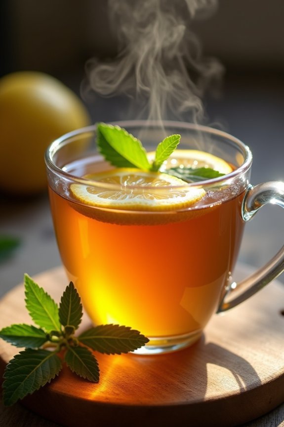 lemon verbena honey tea