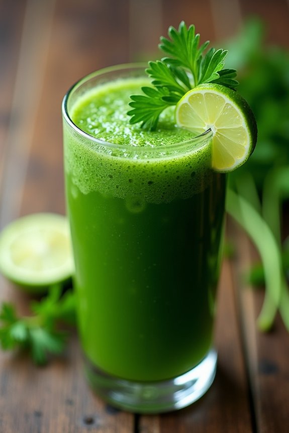 liver cleansing parsley lime juice