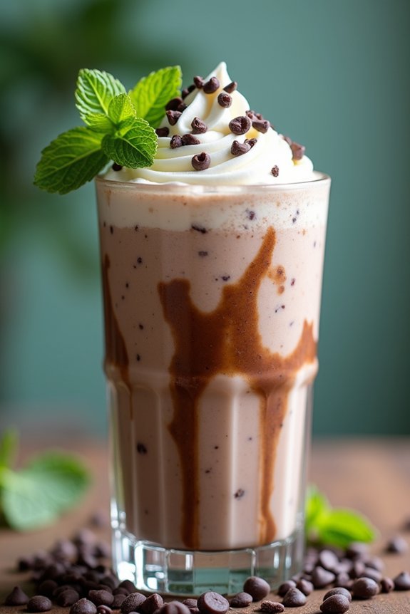 low calorie minty coffee treat