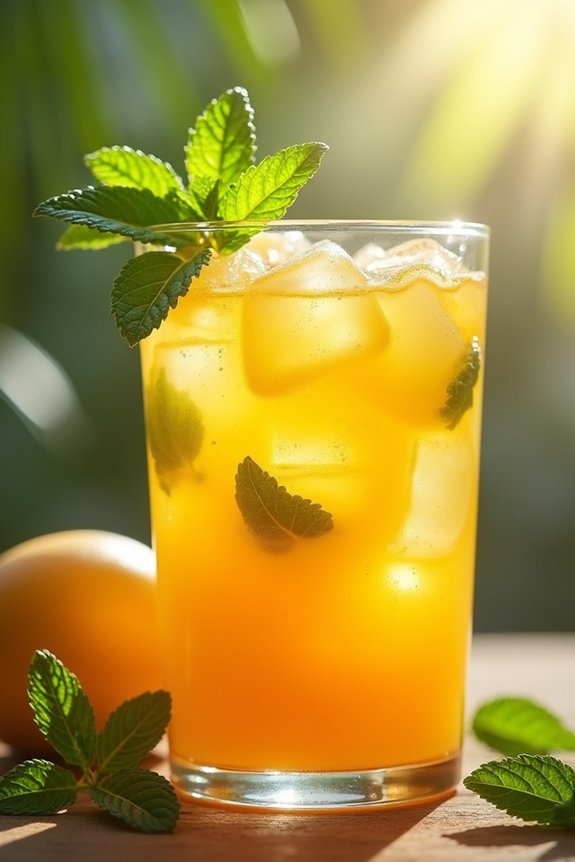 mango mint refreshing beverage