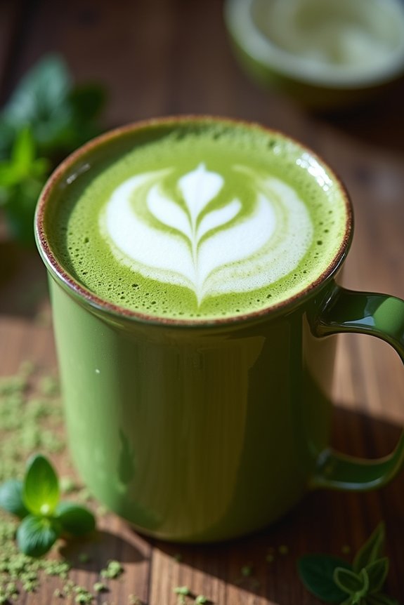 matcha infused bulletproof coffee
