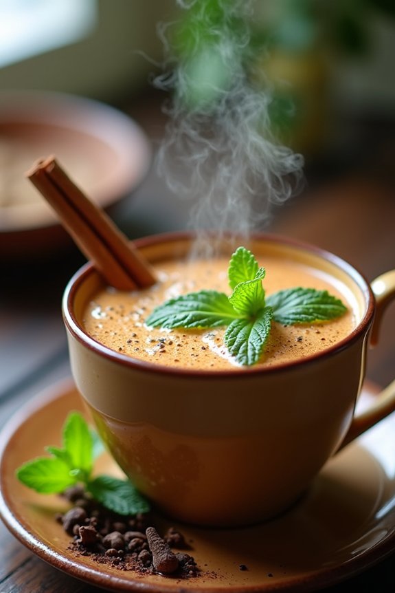 mint lemongrass masala chai