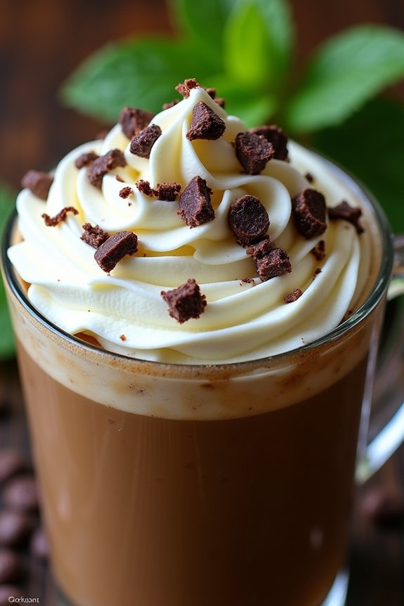 minty chocolate coffee delight