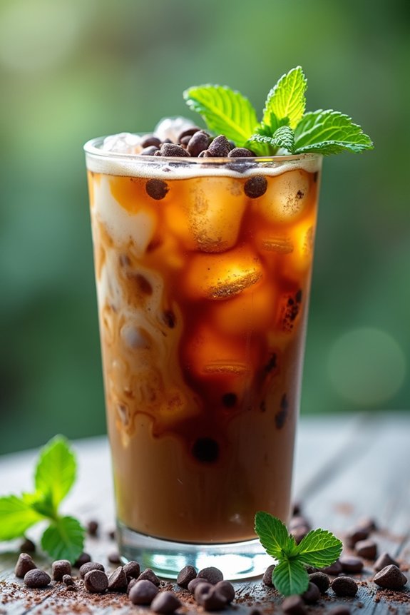 minty chocolate coffee delight