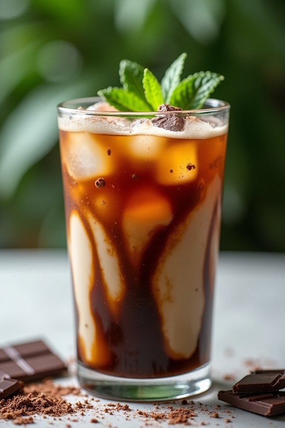 minty chocolate cold brew