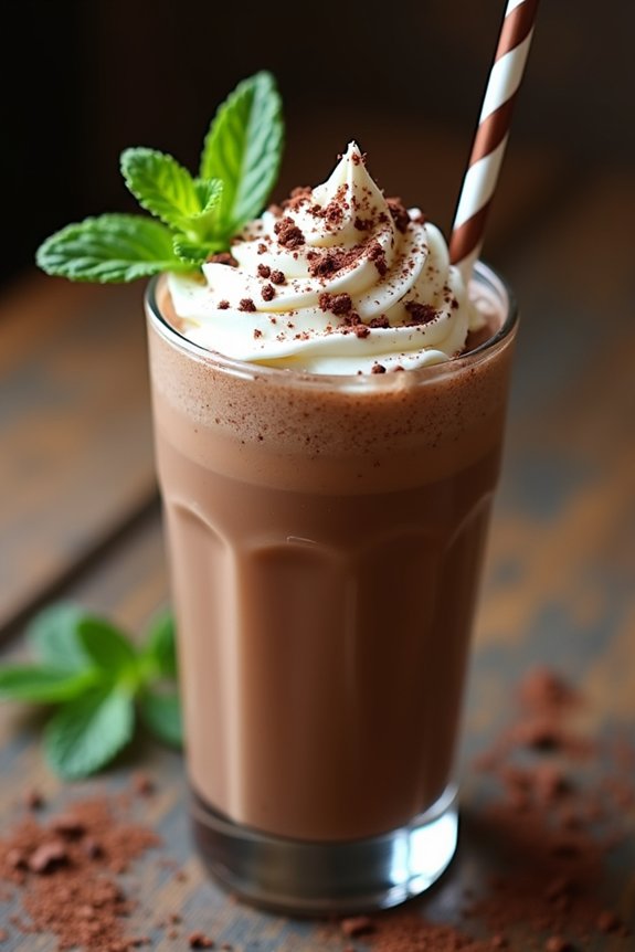 minty coffee chocolate delight