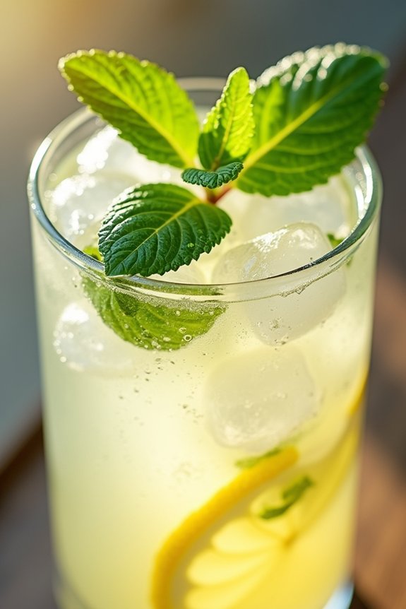 minty refreshing summer beverage