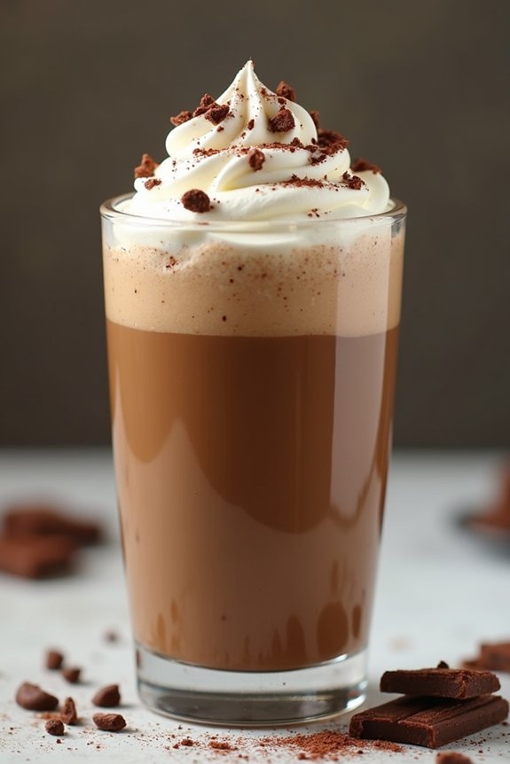 mocha coffee protein shake
