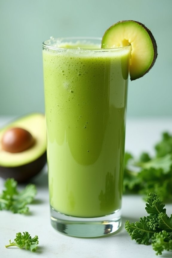 nutrient packed creamy green juice
