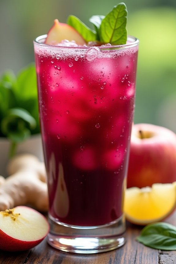 nutrient rich beet spinach juice