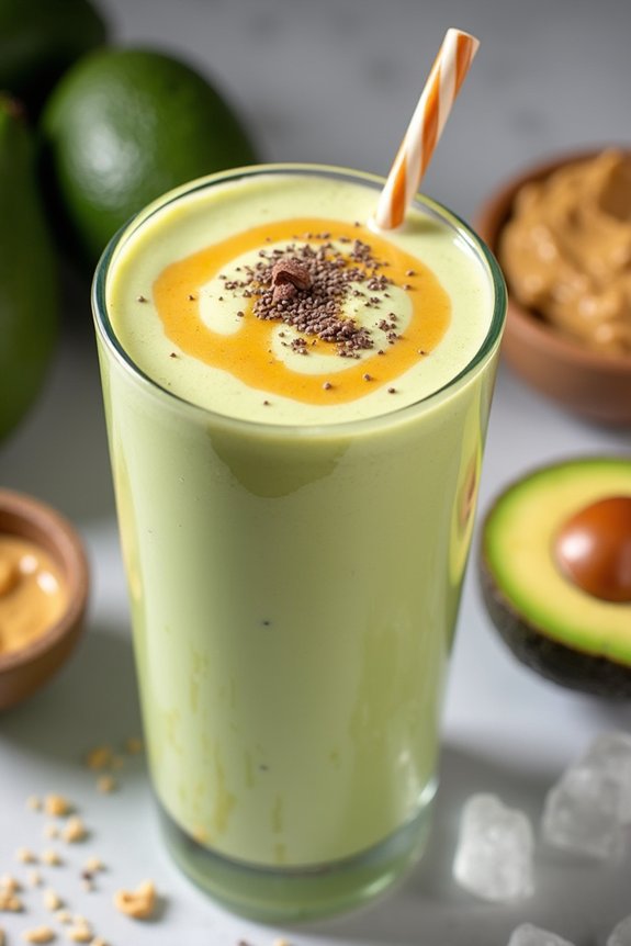 nutritious avocado peanut shake