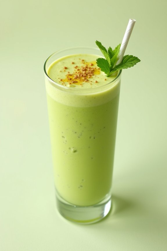 nutritious avocado protein shake