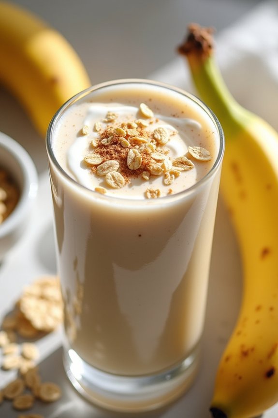 nutritious banana oatmeal shake