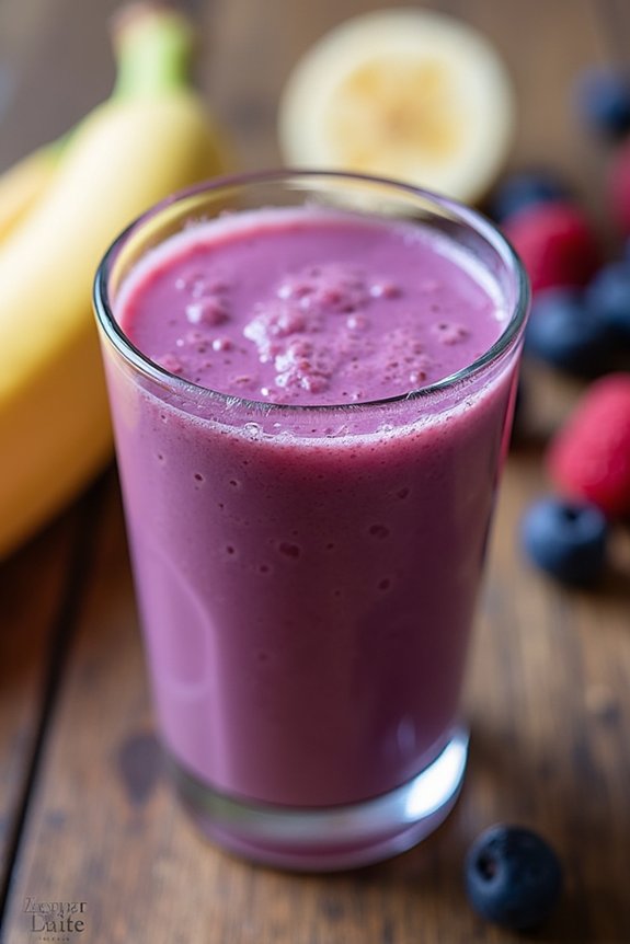 nutritious berry banana shake