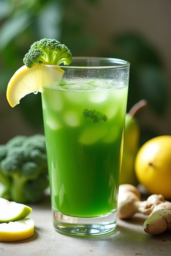 nutritious broccoli pear juice