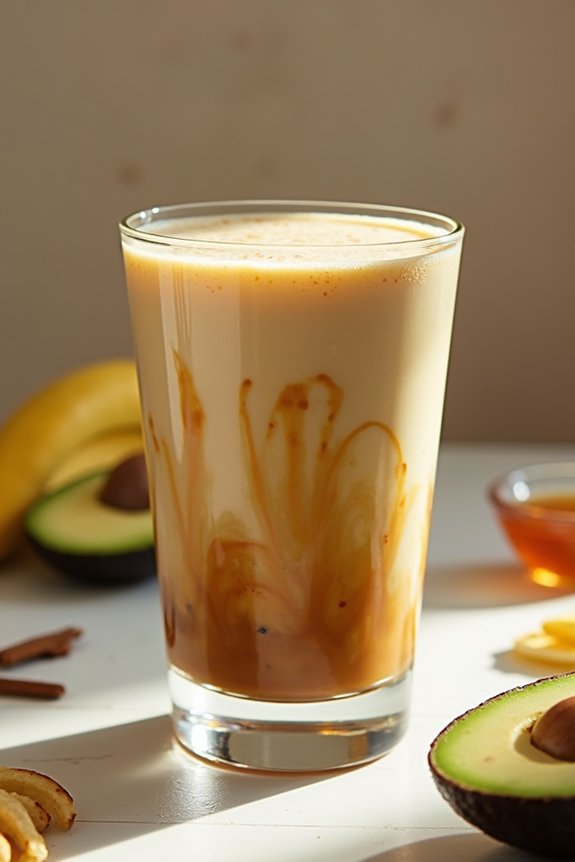 nutritious coffee avocado shake