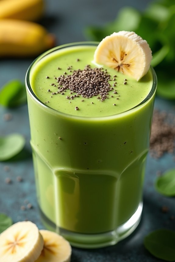 nutritious green protein smoothie