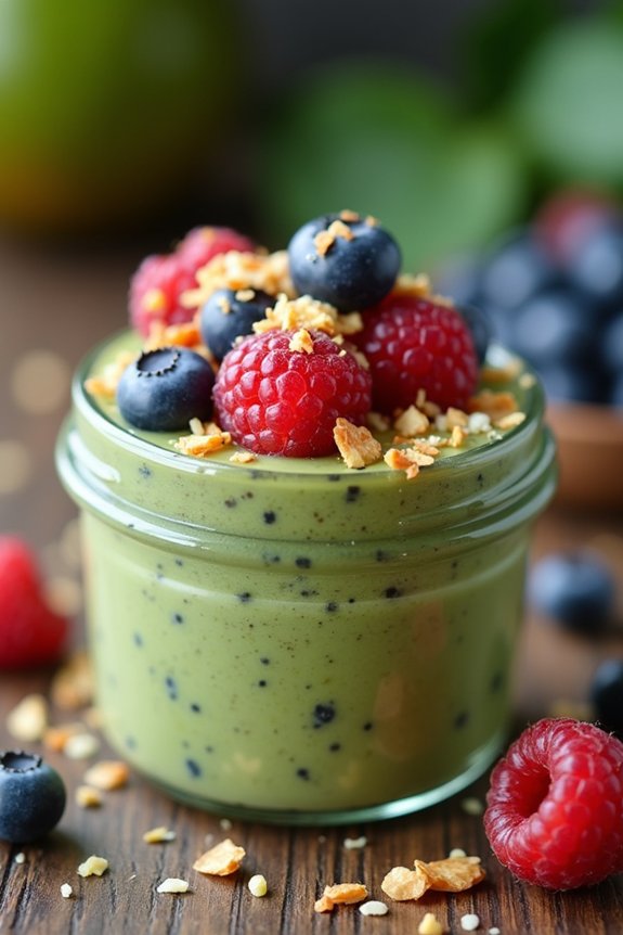 nutritious matcha chia pudding