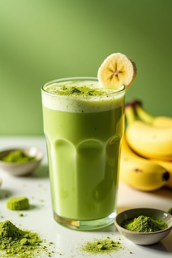 nutritious matcha protein shake