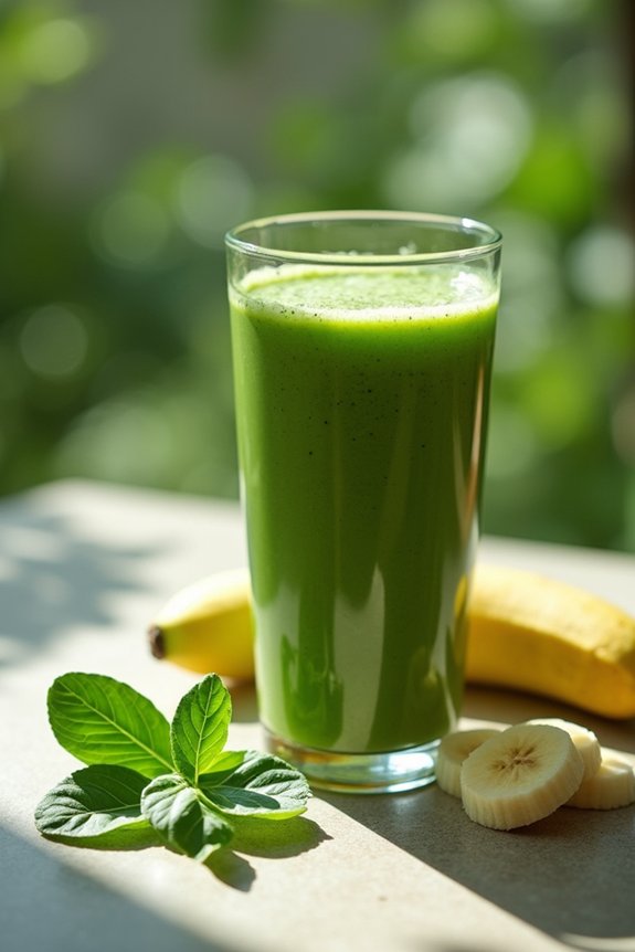 nutritious spinach protein shake