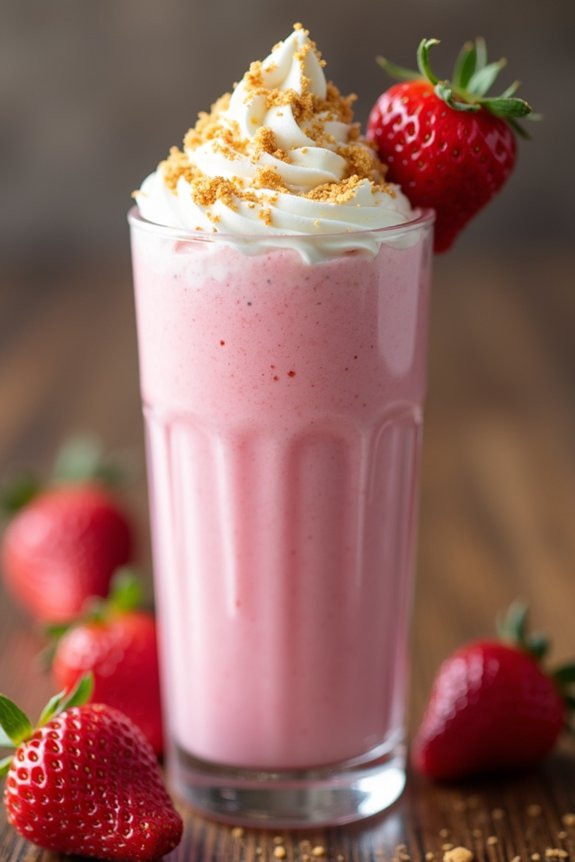 nutritious strawberry shortcake shake