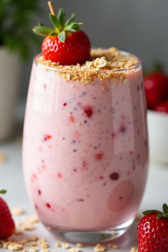 nutritious strawberry shortcake shake
