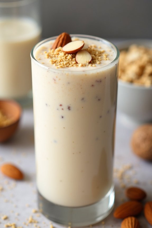 nutritious vanilla almond shake