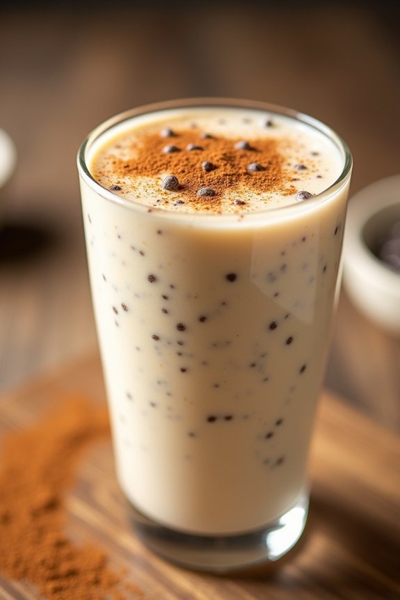 nutritious vanilla chia shake