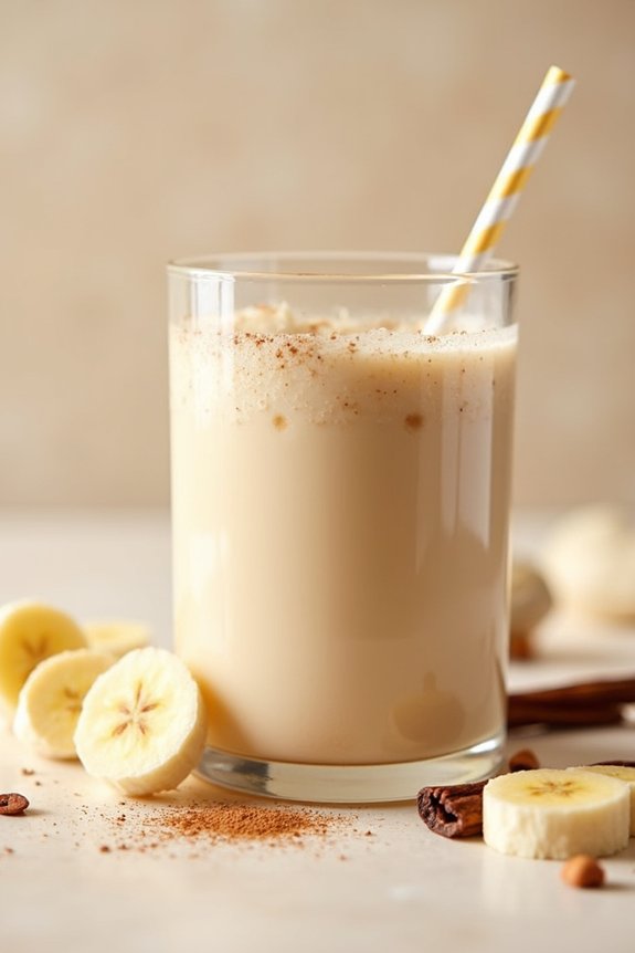 nutritious vanilla oatmeal shake