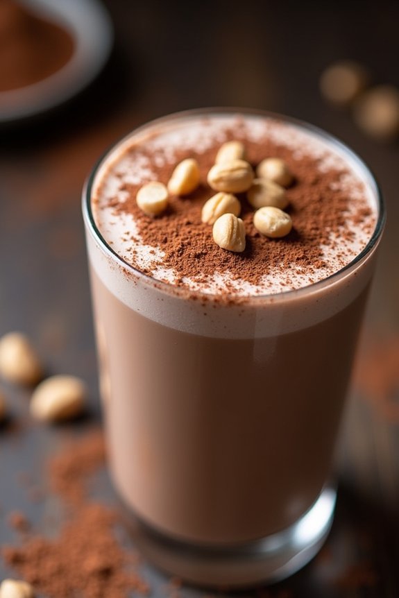 nutty chocolate protein shake
