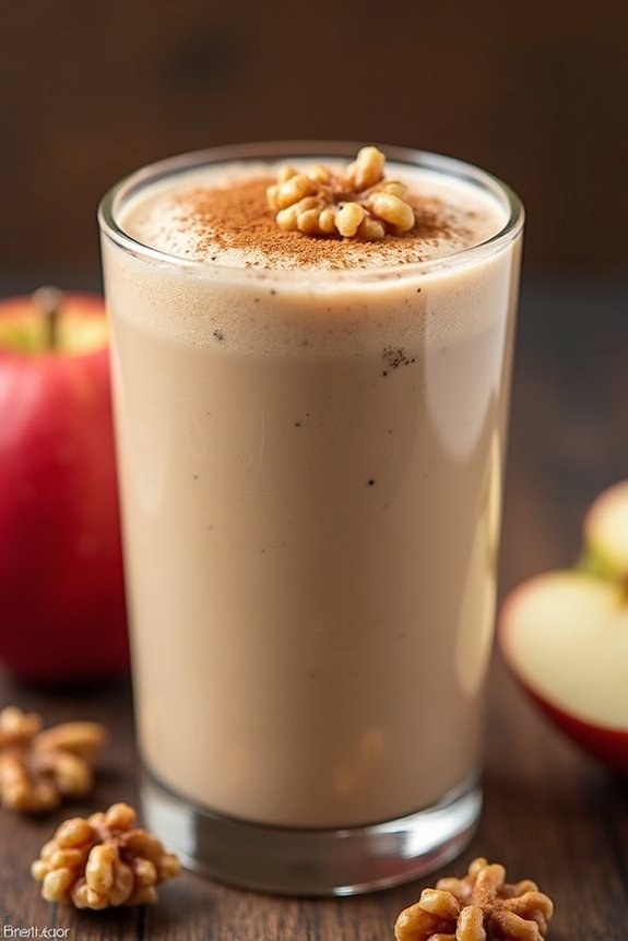 nutty cinnamon apple smoothie