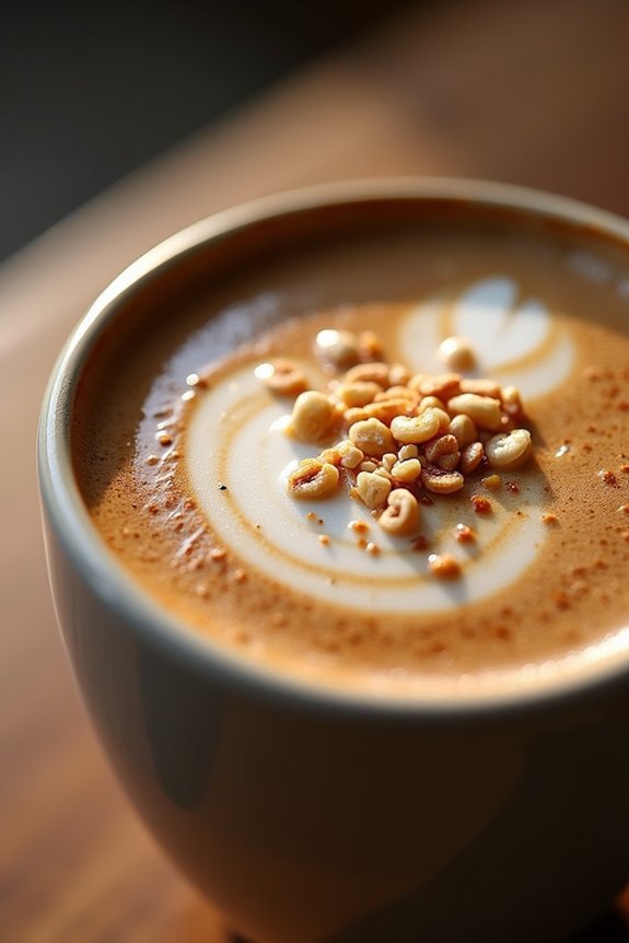 nutty oat milk coffee