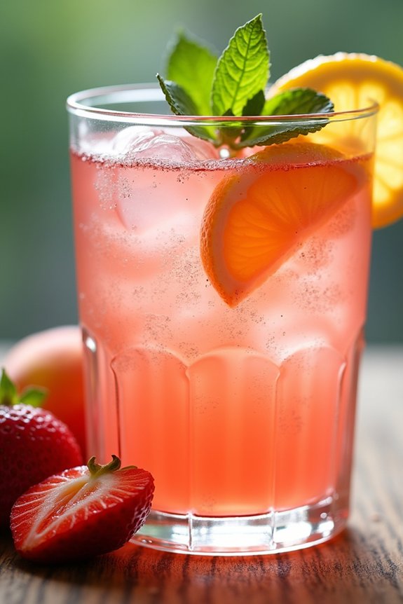 peach strawberry lemonade recipe