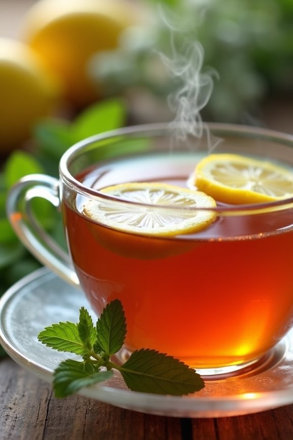 peppermint lemon balm tea