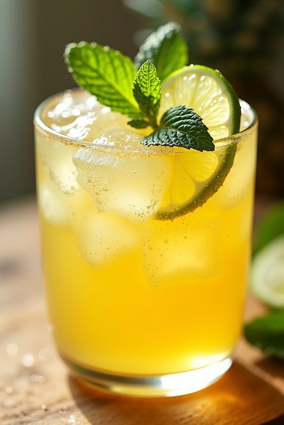 pineapple ginger refreshing beverage