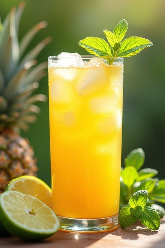 pineapple mint digestive refresher