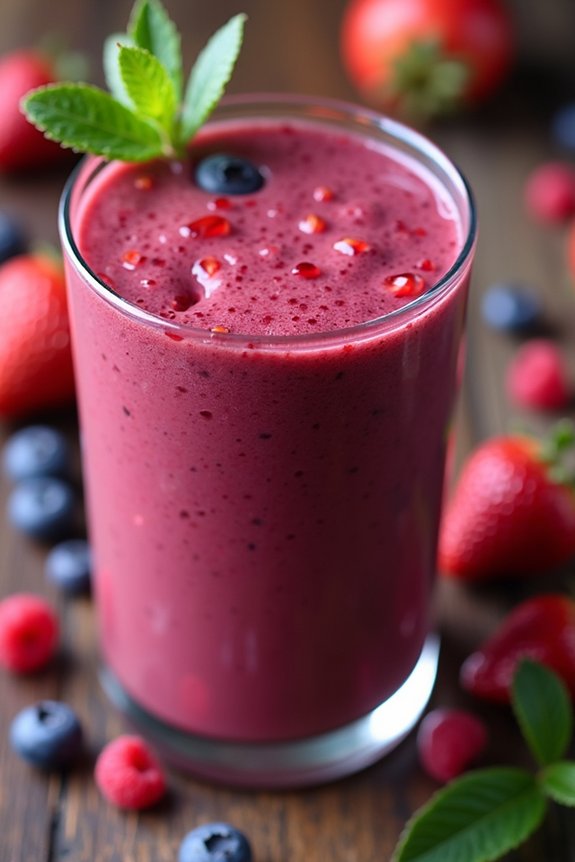 pomegranate berry smoothie recipe