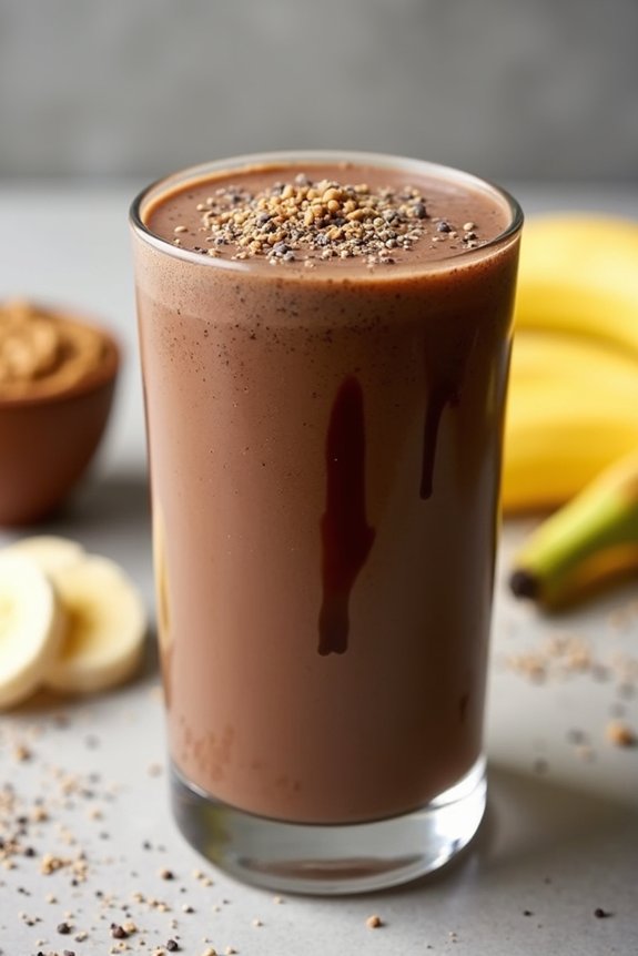 protein packed chocolate shake