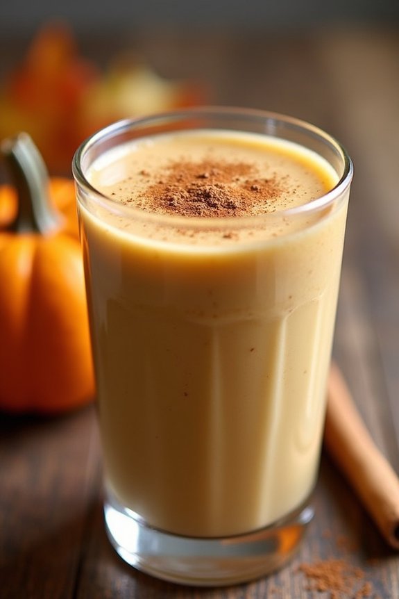 pumpkin spice banana shake
