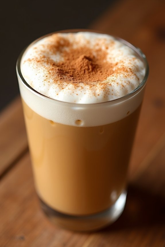 pumpkin spice oat milk latte