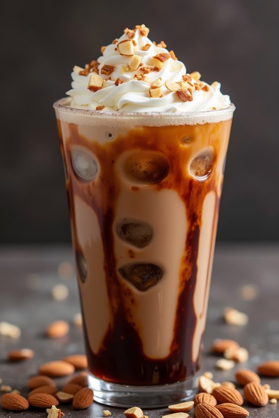 refreshing almond mocha iced coffee