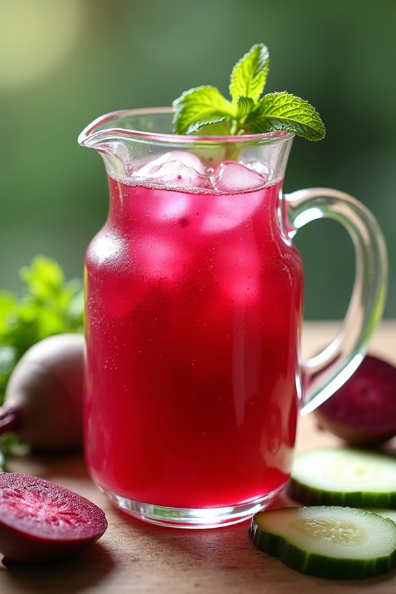 refreshing beet cucumber juice