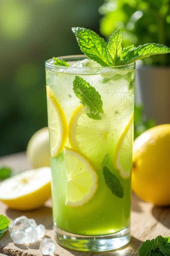 refreshing celery mint juice
